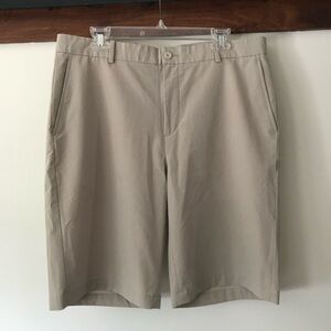 Slazenger Tan Flat Front Shorts Casual Style